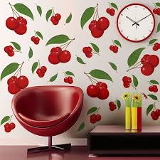 In fact cherry kitchen decor is flexible enough to mix with solid colors or even cherry blossoms. Retro Cherries Decor Ideas