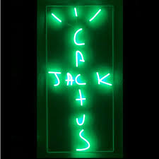 Cactus Jack Light By Travis Scott Led Neon Sign Dark Green Aesthetic Neon Signs Led Neon Signs