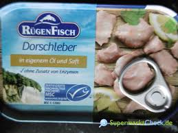 Auch dieser niedrigere höchstgehalt sichert den gesundheitlichen verbraucherschutz bei regelmäßigem konsum von dorschleber in öl nicht, da bei. Rugen Fisch Dorschleber In Eigenem Ol Und Saft Nutri Score Kalorien Angebote Preise