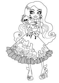 printable monster high colouring pages