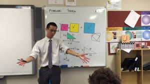 Visual Proof Of Pythagoras Theorem Youtube Video By Eddie Woo An Excellent Demonstration Of One Of The Math For Kids Teaching Geometry Pythagorean Theorem