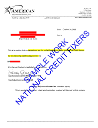 Success Stories | Samples Of Our Work | American Adjustment Bureau Deletion  6 |