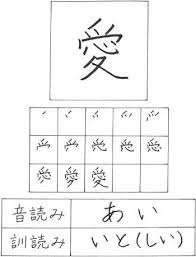 Do You Know How To Write Love In Japanese Kanji Japanese Kanji Japanese Love Study Japanese