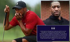 Tiger Woods Calls For Calm Across Usa As Violent Protests Rage In Wake Of George Floyd S Death Daily Mail Online