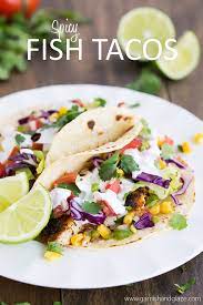 Heat a little oil in a frying pan, add in the fish and cook over a medium heat until golden. Spicy Fish Tacos