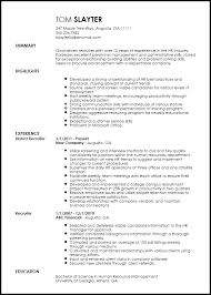 free creative recruiter resume template