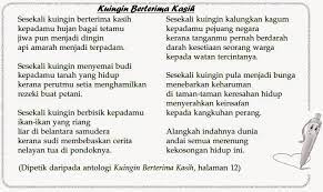 Ohhh hahaa yasudah selamat beristirahat. Sajak Kuingin Berterima Kasih Laman Komsas Antologi Dan Novel Terkini