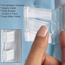 Shower Curtain Clips How To Keep Water Inside Tub Or Shower Shower Curtain Clips Curtain Clips Wall Clips