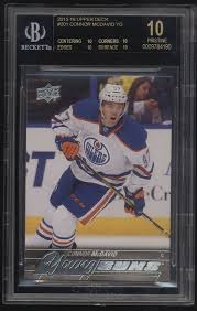 2015-16 Upper Deck Young Guns #201 Connor McDavid BGS 10 Pristine BLACK  LABEL | Sports cards, Mcdavid, Detroit red wings