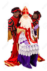 Sinterklaas And Zwarte Pieten Isolated On White Background Dutch Character Of Santa Claus Stock Photo Picture And Royalty Free Image Image 31056676