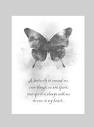Butterfly Spirit Heart Quote ART PRINT Keepsake, Sentimental ...