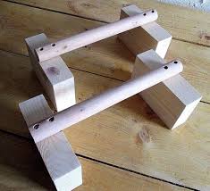 Wooden Parallettes Crossfit Bodyweight Strength Training Pushup Dips Gymnastics Diy Home Gym Diy Gym Crossfit Equipment Diy