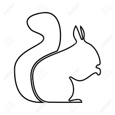 Squirrel clipart black and white. Squirrel It Is Black Icon Simple Style Royalty Free Cliparts Vectors And Stock Illustration Image 87339768