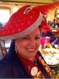 The Red Hat Society Diy Valentine S Day Heart Shaped Candy Box Hat Red Hat Society Red Hat Ladies Valentine Hats