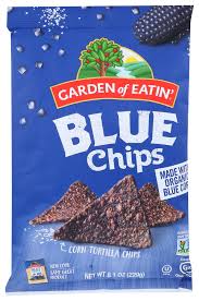 We use only organic corn, harvested by our sustainable farming partners and carefully craft our signature thick & hearty chips from whole organic corn . Garden Of Eatin Blue Corn Tortilla Chips Tortilla Chips 8 1 Oz Walmart Com