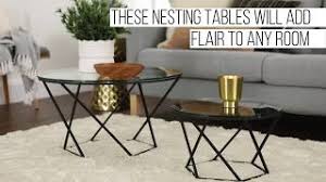 This also comprises geometric style metal base in a copper finish make this furniture a great styling addition. Geometric Glass Round 2 Piece Modern Coffee Table Set 24w39 Lamps Plus