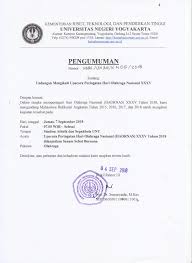 Contoh surat undangan dies natalis kampus. Undangan Mengikuti Haornas Xxxv Tahun 2018 Untuk Mahasiswa Bidikmisi Fakultas Ekonomi Uny