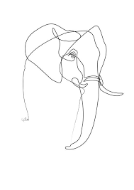 Recherche Documentaire Annotation Lignes Continues Incertaines Elephant Line Art Print More Art Minimaliste Dessins Minimalistes Les Arts