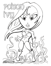 Poison ivy coloring pages sketch coloring page. Poison Ivy Coloring Page Vanquish Studio Coloring Home
