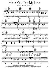 Adele To Make You Feel My Love Piano Chords And Lyrics Make You Feel My Love Is A Song Written By Bob Dylan In 2008 Adele Recorded Make You Feel My Love For Her Debut Studio Albu My Love Music Score Piano Music