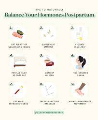 9 Tips To Naturally Balance Hormones Postpartum: 0-6 Months » So Fresh N So  Green