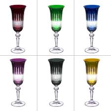 Economisez avec notre option de livraison gratuite. 6 Flutes A Champagne Cristal Couleurs Assorties