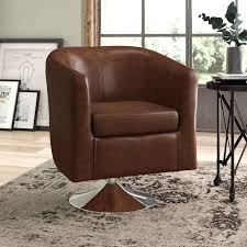 Fun and chic, this porter contemporary fabric upholstered swivel tub chair is a sure way to jazz up your room decor. Sheryll Swivel Tub Chair