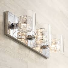 Chrome bathroom lighting sale, chrome soap dispensers kitchen accessories sale bathroom lighting is for use of upright bulbs but these inexpensive vanity lights hardware and has a wide led. Chrome Bathroom Lighting Lamps Plus