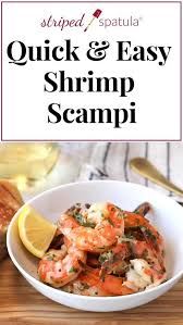 You Can Have This Easy Shrimp Scampi Recipe On The Table In 30 Minutes This Quick Shrimp Dinner With White Recettes De Cuisine Recette Facile Crevette Recette