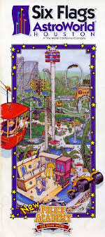 It ran for ten years at the park before being cancelled after the 1997 season, making astroworld the first of three parks (the great escape and six flags over georgia being the others) to cancel their holiday in the park events. Theme Park Brochures Six Flags Astroworld Theme Park Brochures