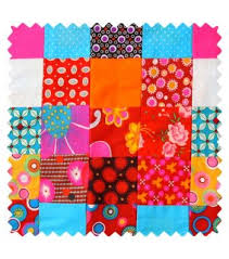 Tissu Patchwork Petit Pan Vivre En Multicolore