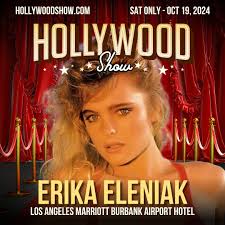 Please welcome Erika Eleniak to our Baywatch reunion at The Hollywood Show!  Erika Eleniak is a model and actress who played the role of Shauni McClain  in Baywatch from 1989-1992. Her very
