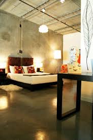 So Your Style Is Industrial Bedroom Flooring Concrete Stained Floors Bedroom Flooring Options