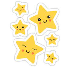 Cute Kawaii Stars Sticker Collection Sticker By Mheadesign Star Stickers Sticker Collection Cute Stickers