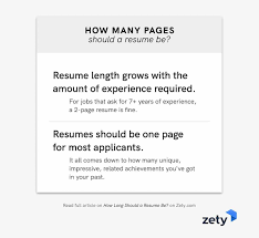 How Long Should A Resume Be Ideal Resume Length