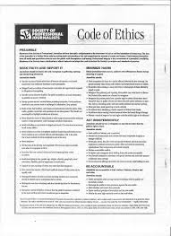 Society Of Professional Journalists Code Of Ethics Coding Preamble Journalist