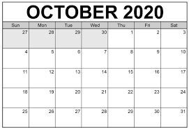 October Australia Calendar 2020 In 2020 Excel Calendar Holiday Calendar Calendar Word