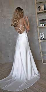 27 Awesome Simple Wedding Dresses For Cute Brides Wedding Dresses Guide Backless Wedding Dress Wedding Dresses Wedding Dresses Simple