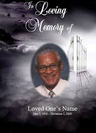 Heaven Single Fold Memorial Program Funeral Pamphlets Funeral Program Template Funeral Programs Funeral Program Template Free
