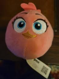 ANGRY BIRDS STELLA Bunny Rabbit Ears Pink Plush Stuffed Animal 2013  Commonwealth $39.99