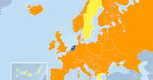 Originally from toronto, currently based in london. Europa Op Oranje Dit Zijn De Enige Vier Landen Waar Nog Code Geel Geldt Hart Van Nederland