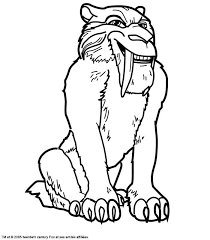 Diego and shira the tigers; Coloring Pages C Ice Age