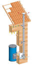 Installation dun conduit pour po le bois