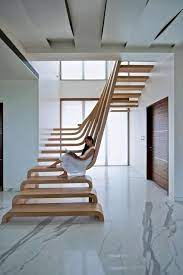 Paint this shelf or leave blank in a natural tone of wood. Great Idea For A Simple Ladder Interior Architecture Design Stairs Design Modern Escalier Design