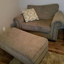 Dorsten slate ottoman 43w x 24d x 19h 29.0 lbs dorsten slate chair and a half 51w x 40d x 38h 89.0 lbs. Best Ashley Chair And A Half With Ottoman For Sale In Mountain Brook Alabama For 2020