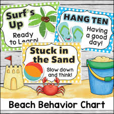 behavior clip chart beach theme