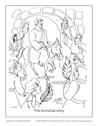 Select from 35478 printable coloring pages of cartoons, animals, nature, bible and many more. Free Printable Palm Sunday Coloring Page On Sunday School Zone