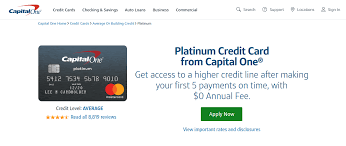 I don't have a capital one online account. Www Capitalone Com Credit Cards How To Pay Capital One Platinum Card Bill Online