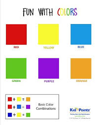 colors worksheet young children kid pointz