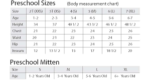 Snow Dragon Size Chart